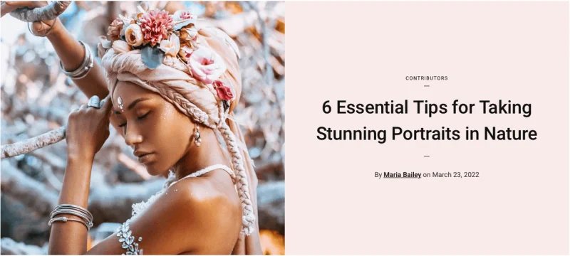 Check out this article from Maria Bailey on Shutterstock for portrait tips and tricks