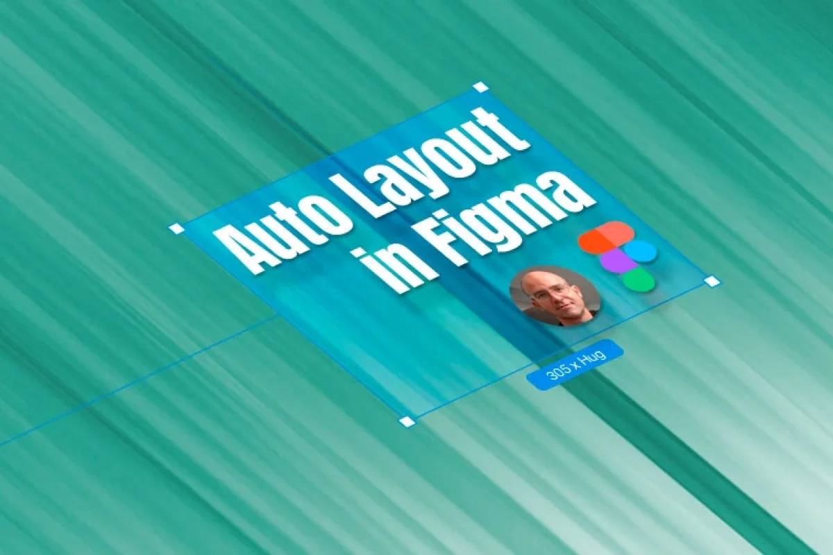 Auto Layout inside Figma frame with image of Dan Scott