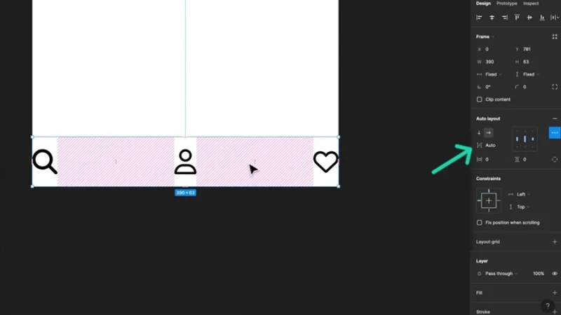 Setting up spacing inside auto layout frame in figma