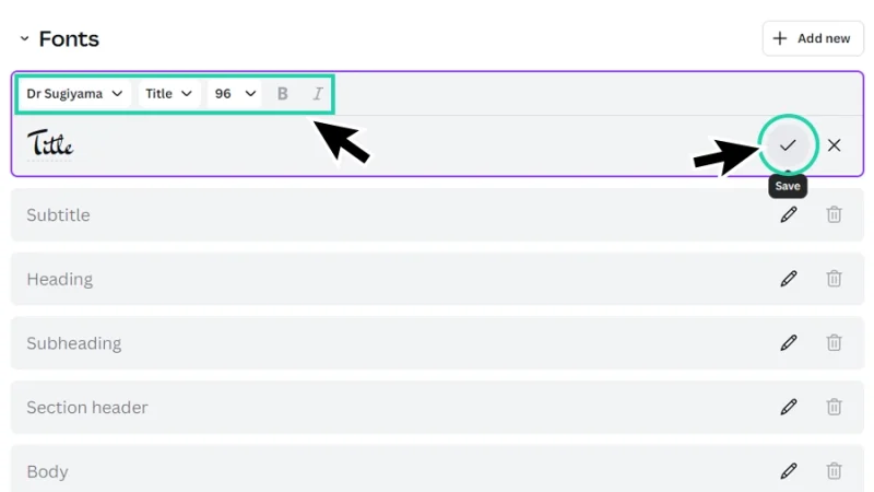 customizing individual styles for multiple text hierarchy levels in canva