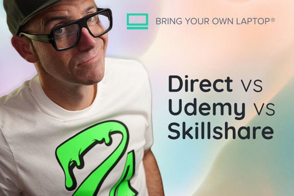 Daniel Walter Scott introducing the article Bring Your Own Laptop Courses: Direct vs Udemy vs Skillshare