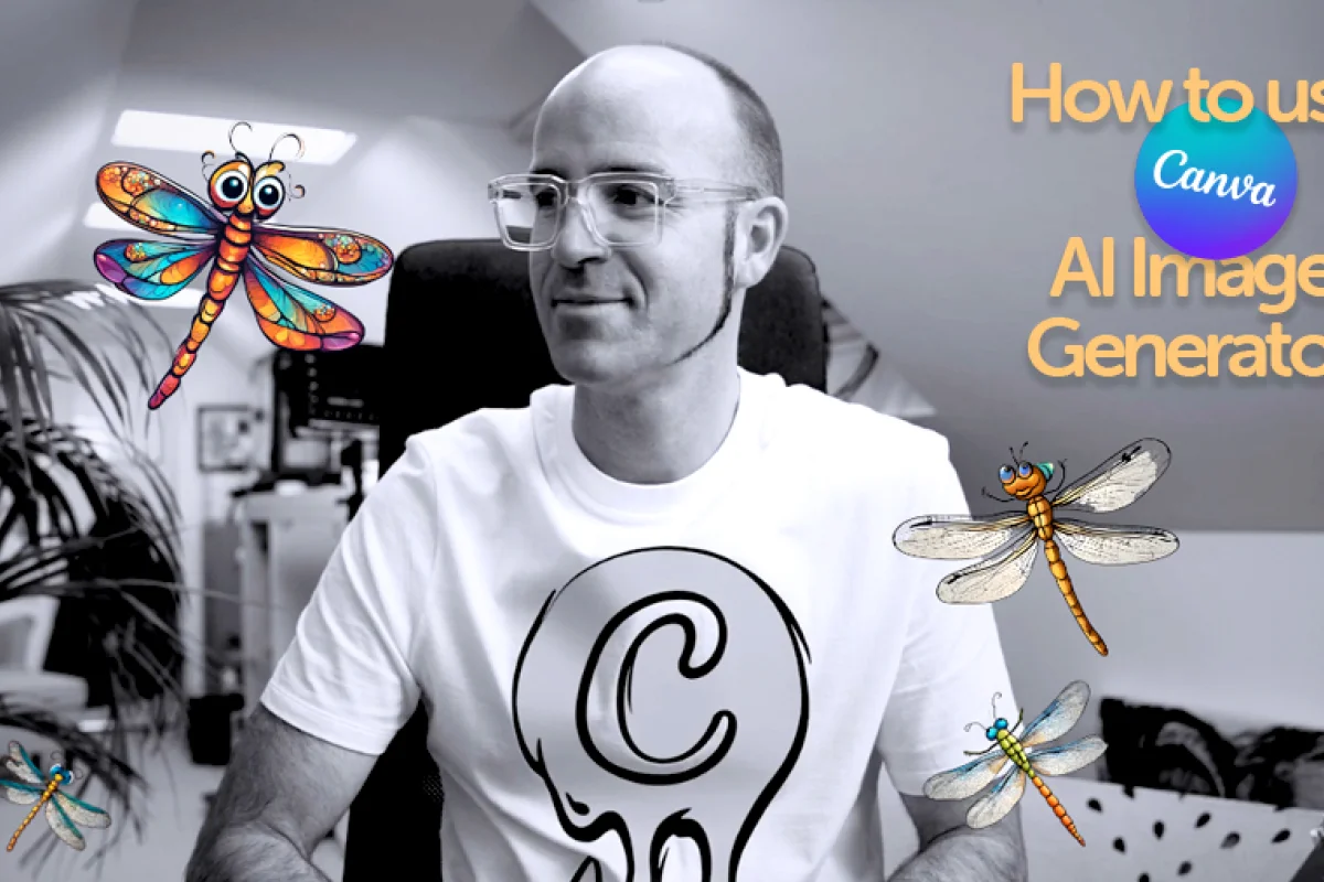 image of dan scott introducing how to use canva ai image generator