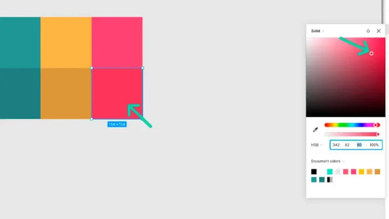 Adjusting the color palette