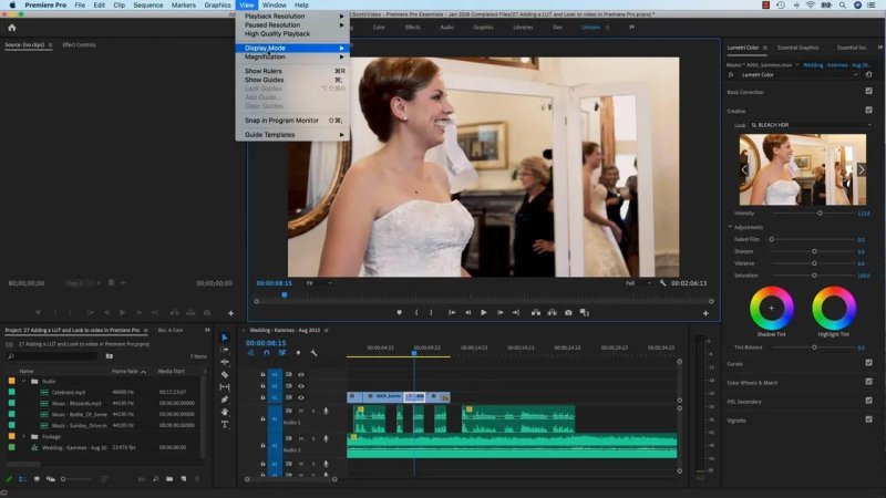 Premiere Pro application window with the 