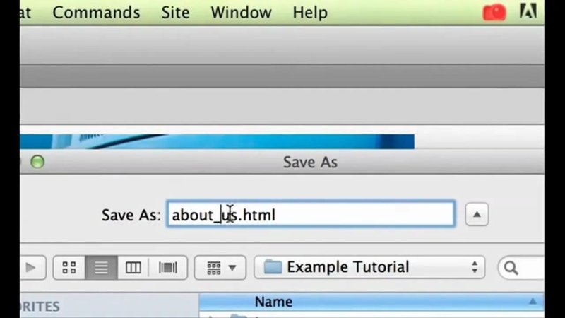 Close-up of the Adobe Dreamweaver 