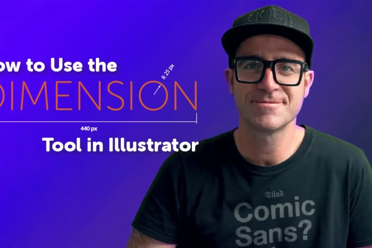 photo of dan scott introducing how to use the dimension tool in illustrator