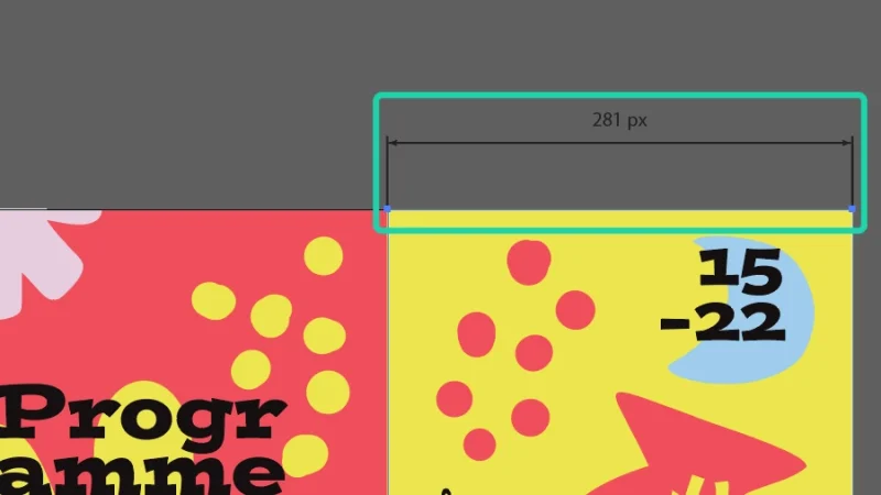 finished dimension and extension lines displaying object width in adobe illustrator