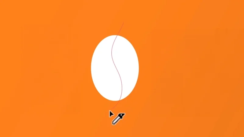 splitting an ellipse with the knife tool in adobe illustrator