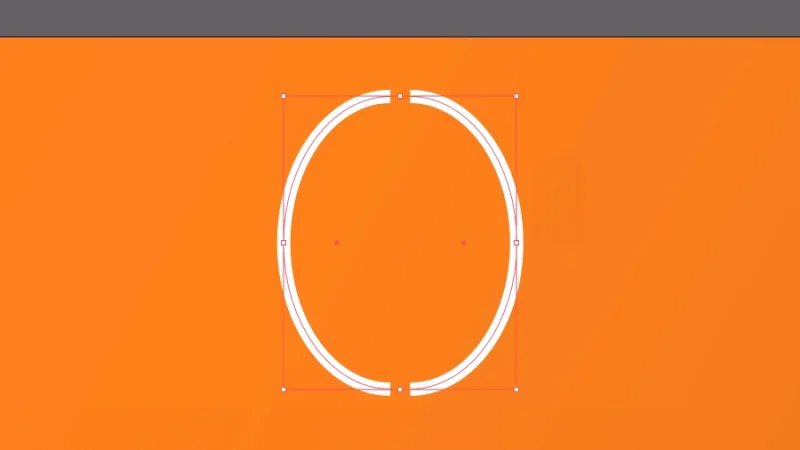 selecting two curved stroke paths in adobe illustrator