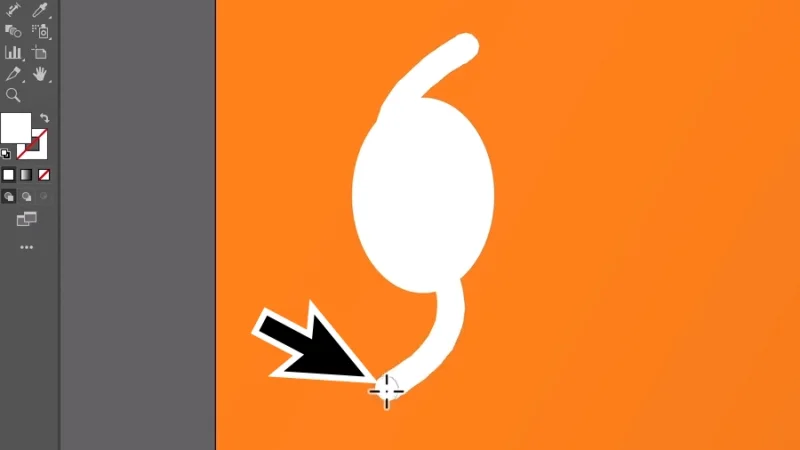 dragging an eraser tool stroke in adobe illustrator