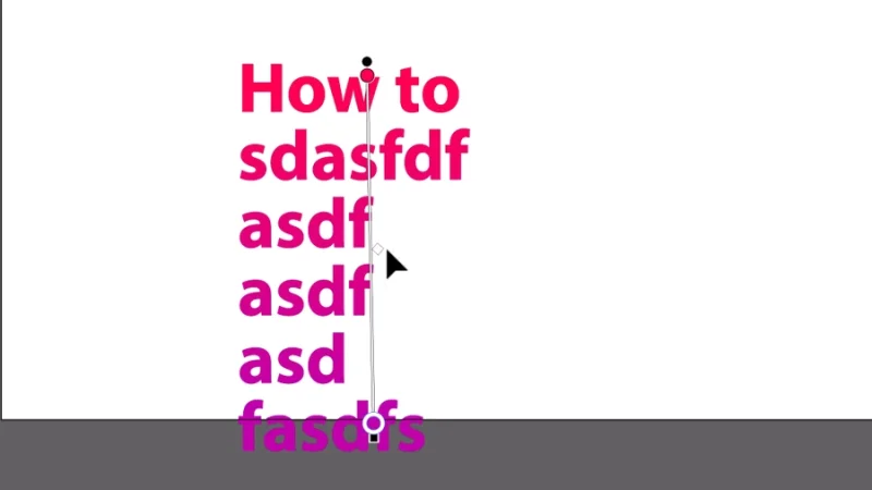 gradient line over text element in adobe illustrator