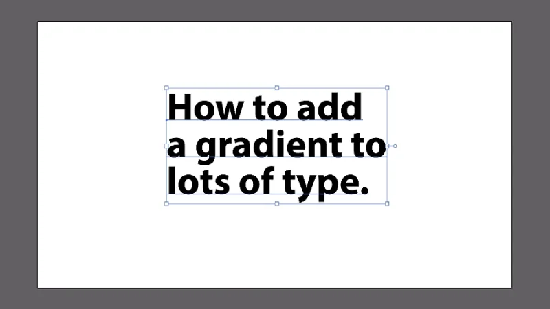 text element filled with black color in adobe illustrator