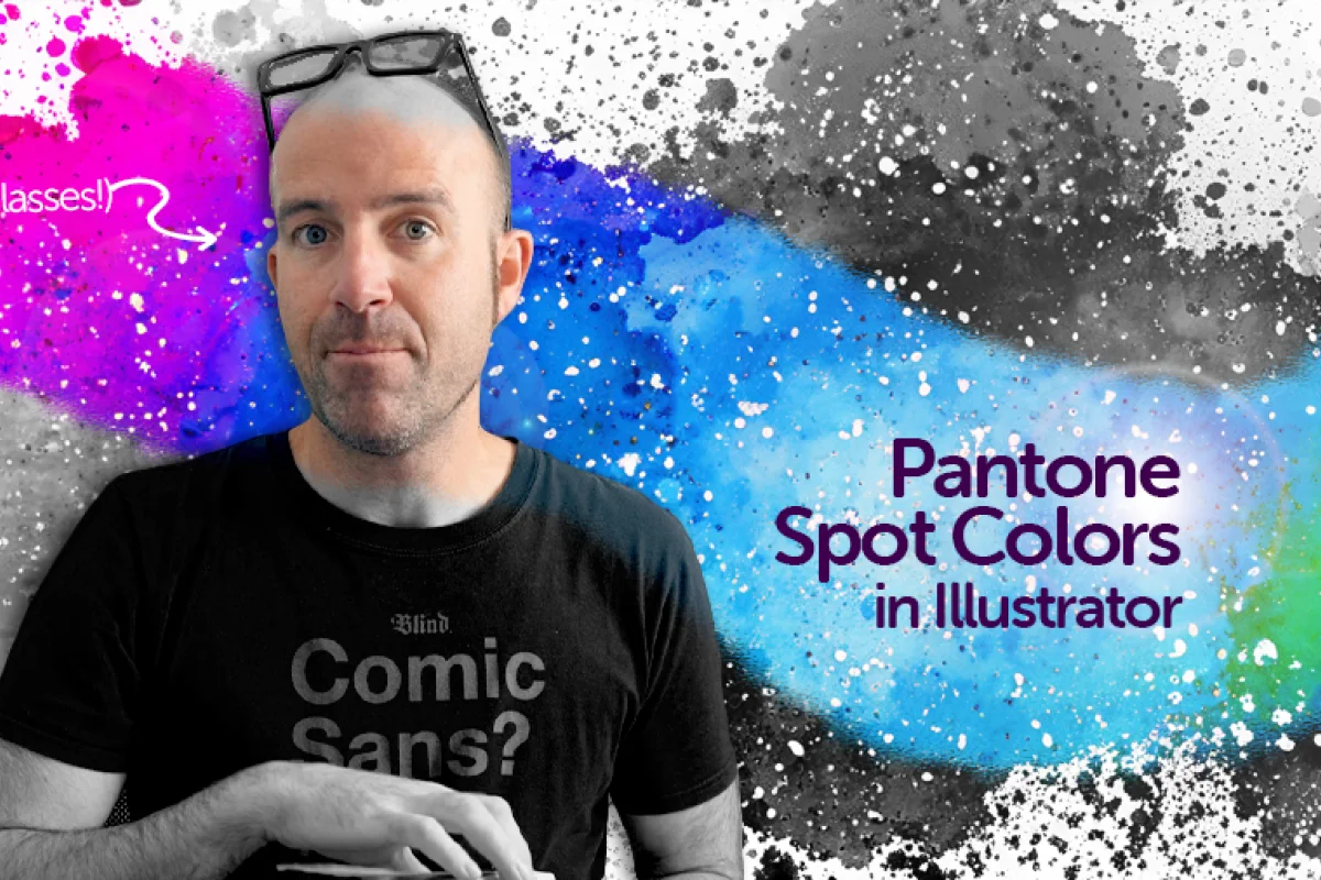 : image of dan scott introducing pantone spot colors in illustrator