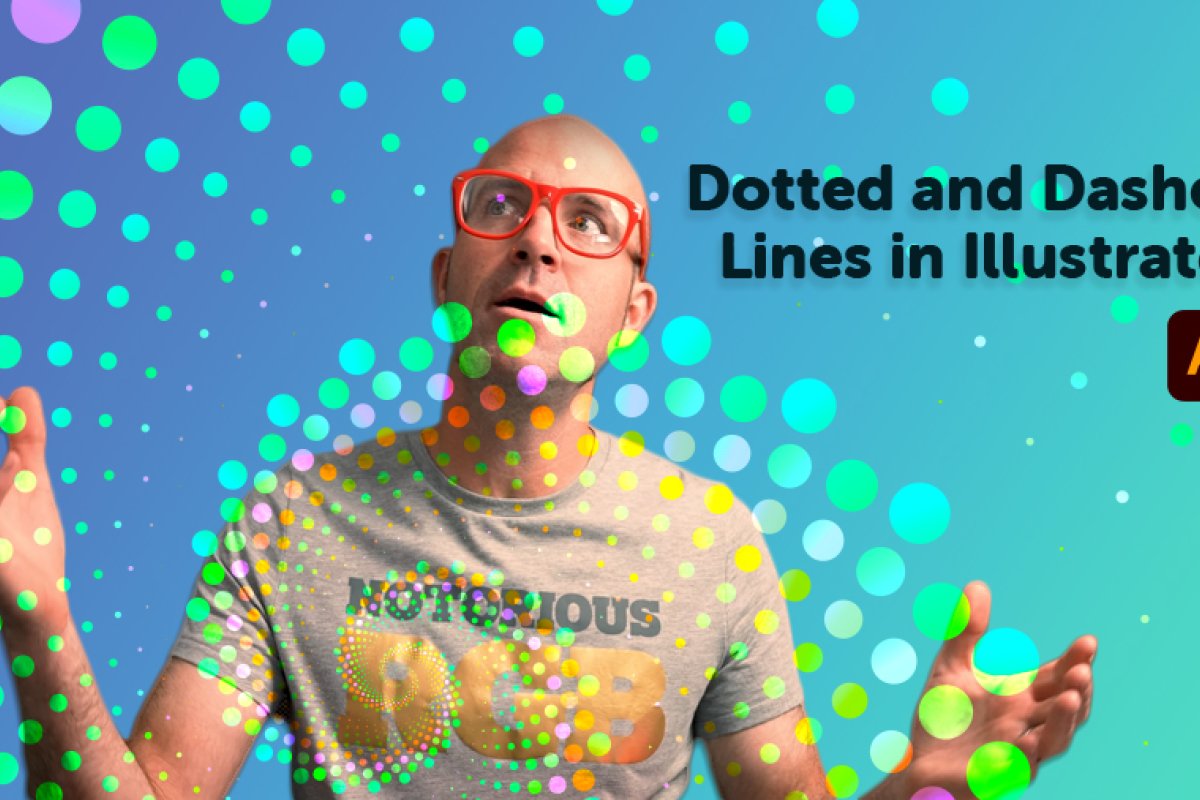 image of dan scott introducing dotted and dashed lines in illustrator