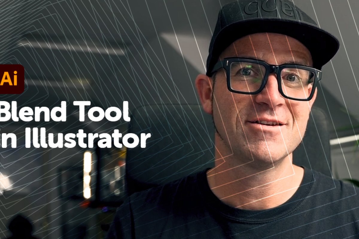 image of Dan Scott introducing the blend tool in adobe illustrator