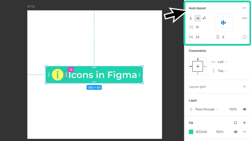 adjusting auto layout setting in figma