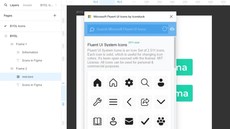 microsoft fluent ui icons interface preview in figma