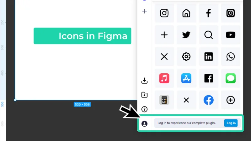iconscout plugin login user interface in figma