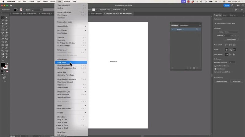 Adobe Illustrator interface showing the 