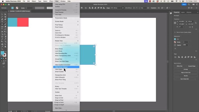 Adobe Illustrator workspace with the 