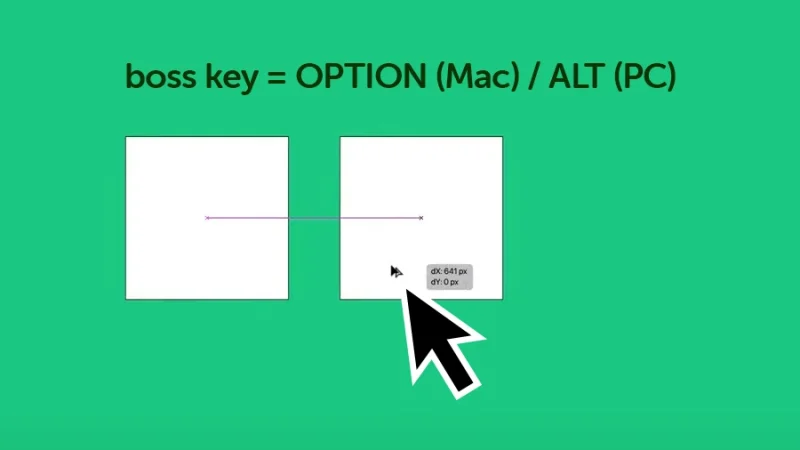 duplicating a rectangle with the option or alt shortcut in illustrator