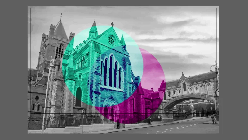 duotone effect explained with two colors over grayscale image in illustrator