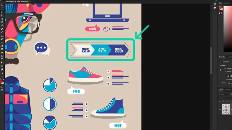 The Polygonal Lasso Tool delivers a straight selection with a few simple clicks.