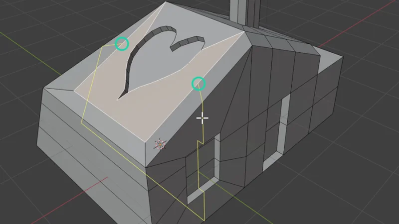 loop cuts unable to evenly cut through an n-gon shape in blender