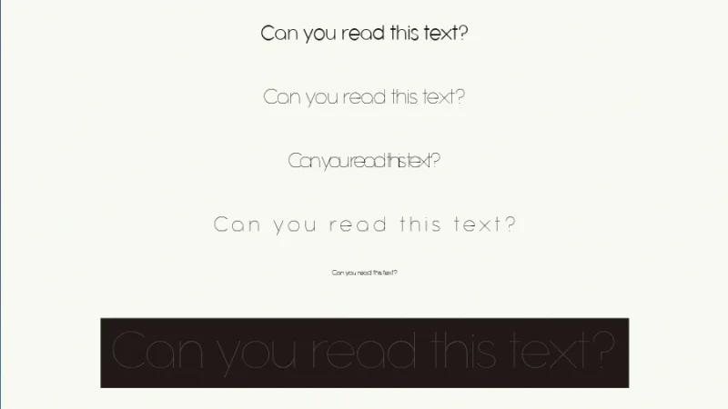 text samples for testing accessibility