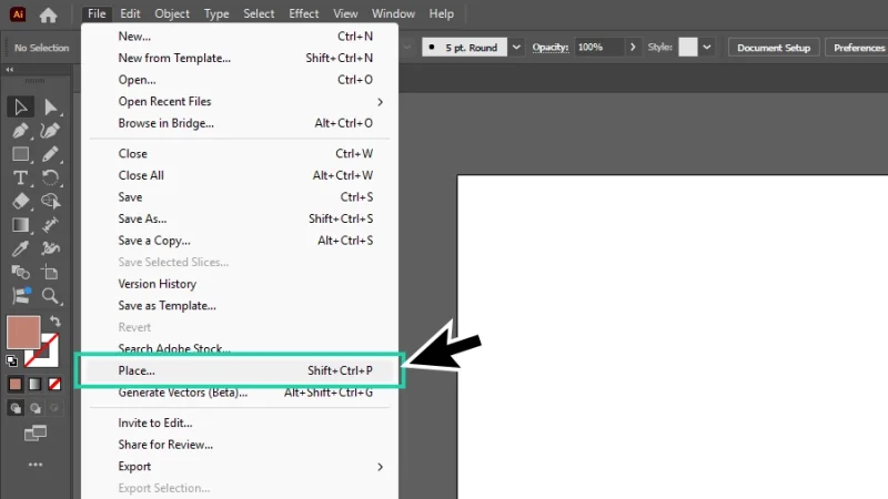 placing a new image into an artboard in illustrator