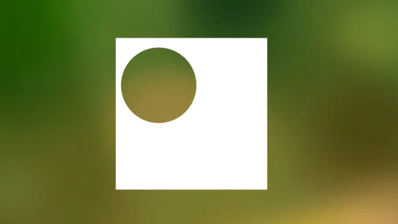 circle path placed in the top left corner of a square compound path in illustrator