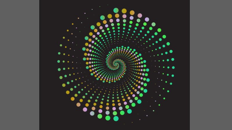 wavy dotted lines background pattern behind the word dots in illustrator