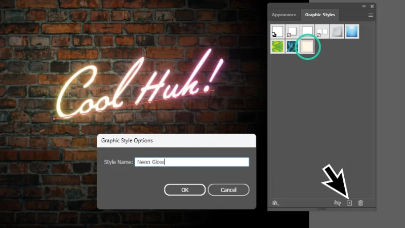 adding a new graphic style in adobe illustrator