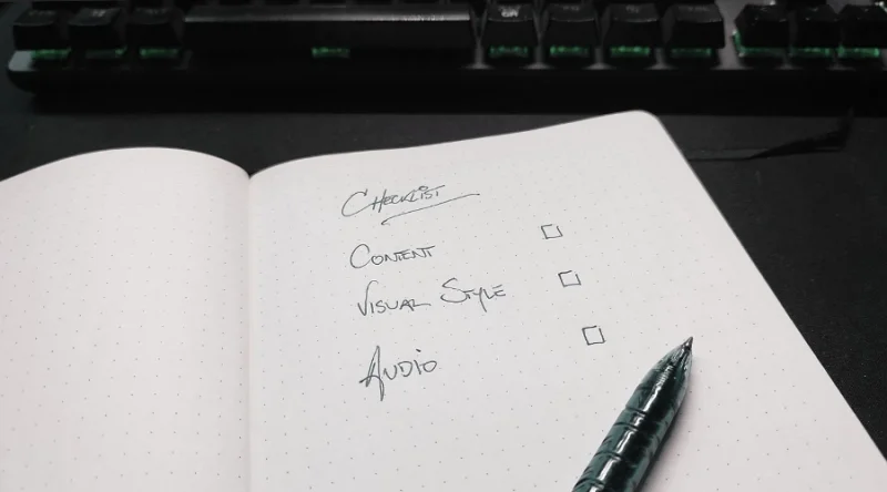 checklist topics to observe before exporting a video in Premiere Pro