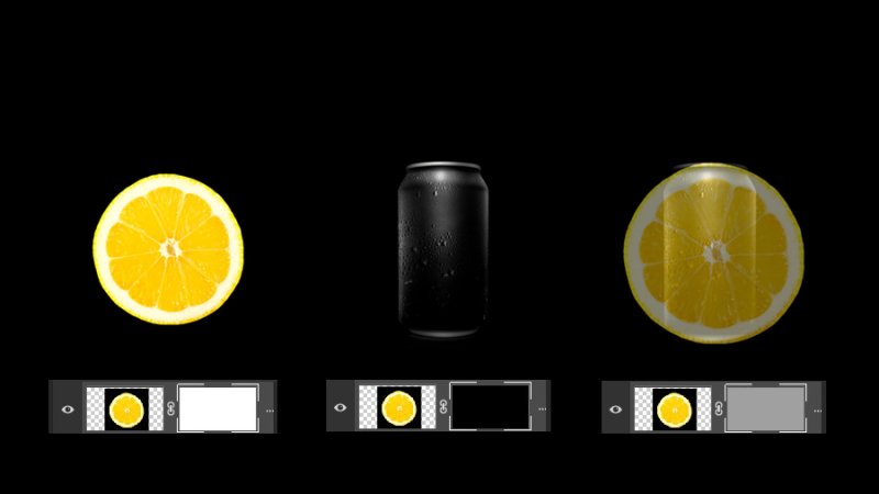 white, black and gray transparency effects in layer masks in adobe photoshop