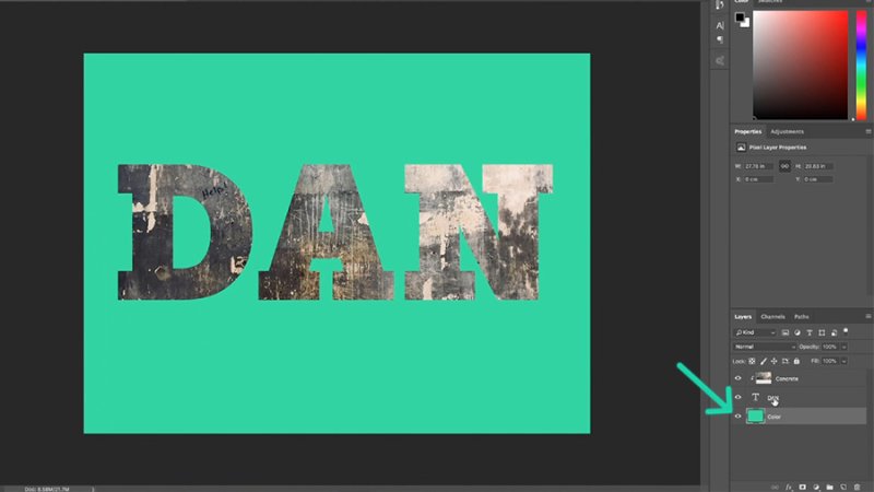 Clipping Mask only affects the layer connected to it. Additional layers won’t be influenced.