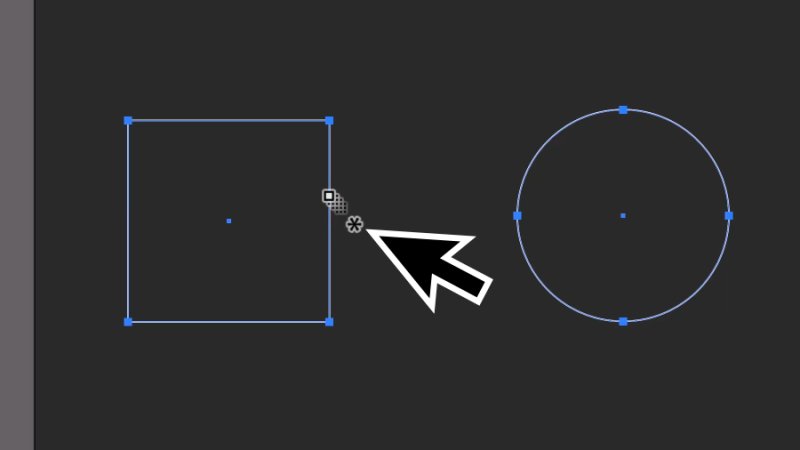 blend tool icon over rectangle shape in adobe illustrator