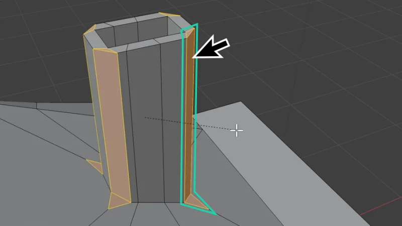 3d model of a house chimney with bevelled edges in blender