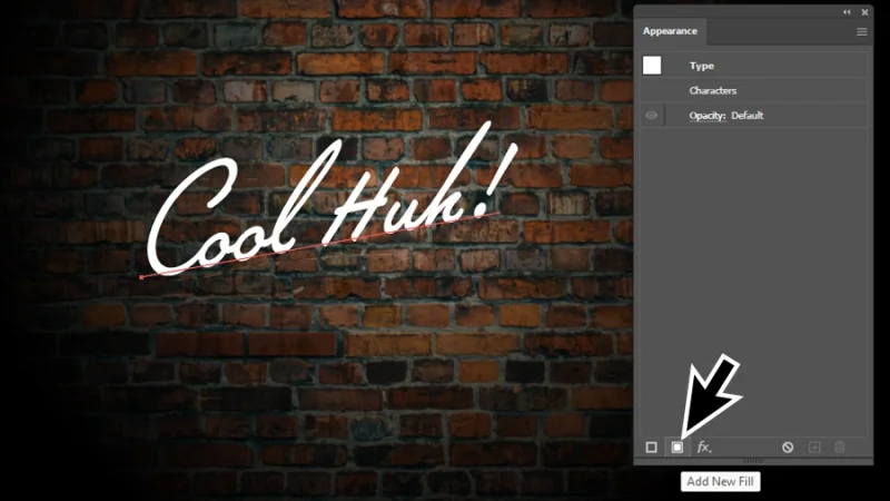 add new fill button in the appearance panel in adobe illustrator