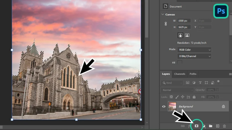 adding a layer mask to a photo in photoshop