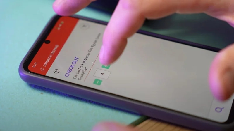 mobile preview of an interactive check out prototype in figma