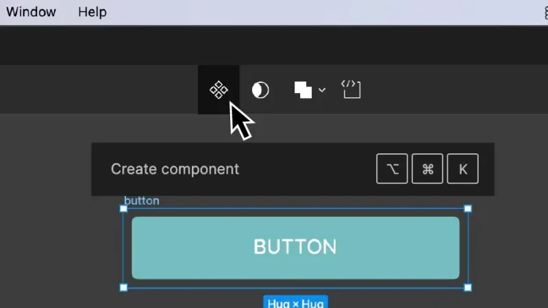 Black arrow points at white icon.