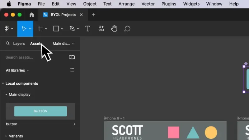 Black arrow points to a menu item in white text.