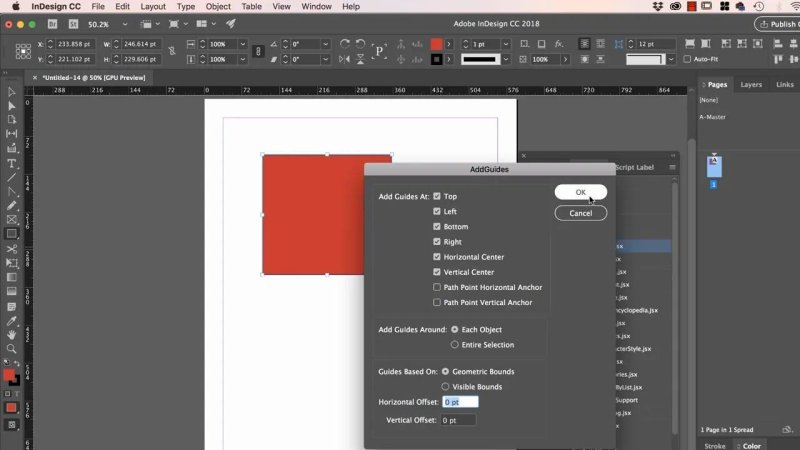 InDesign workspace showing the 