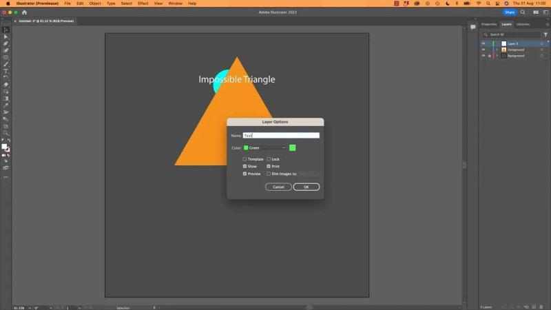 Adobe Illustrator workspace displaying the 