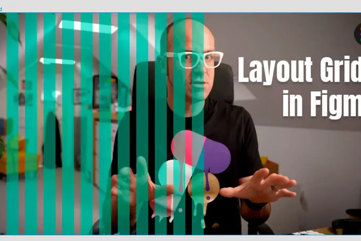 image of dan scott behind layout grids inside a figma frame