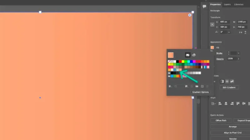 highlighted new pattern swatch inside Fill dialog box in adobe illustrator