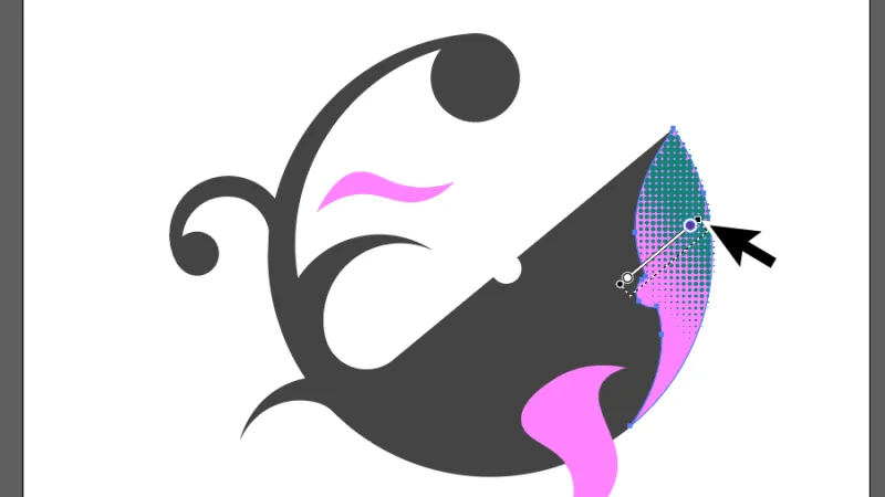 editing gradient halftone effect in illustrator