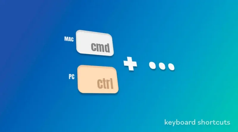 command and control keys for basic keyboard shortcuts