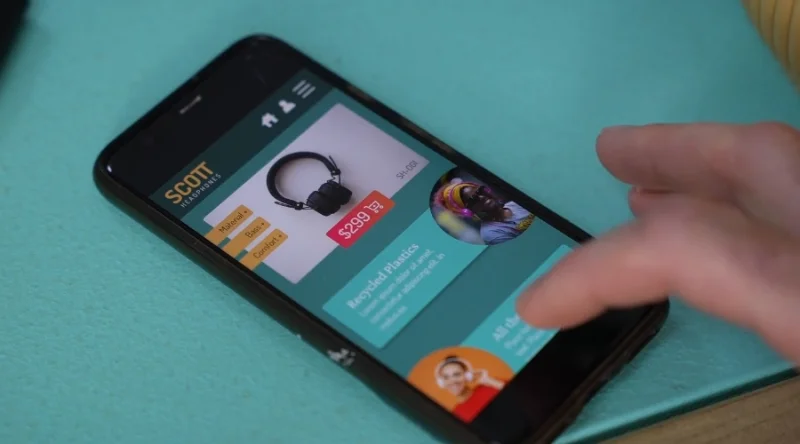 high fidelity mockup of an app previewed in figma